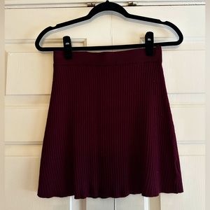 Ribbed Mini Skirt - S